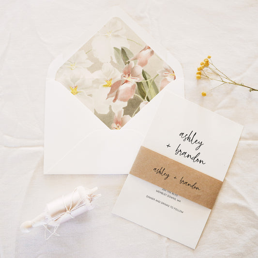 Salt Invitation Belly Band Template