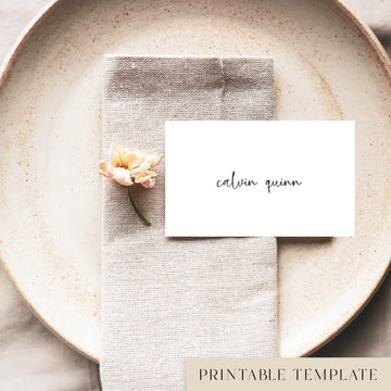 Salt Place Cards Template