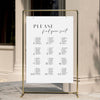 Brighton Wedding Seating Chart Template (Round Tables)