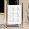 Brooklyn Wedding Seating Chart Template (Round Tables)