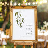 Evergreen Wedding Welcome Sign Template