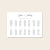 Marais Wedding Seating Chart Template (Round Tables) (Horizontal)