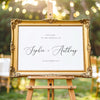 Marais Wedding Welcome Sign Template (Horizontal)