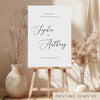 Marais Wedding Welcome Sign Template