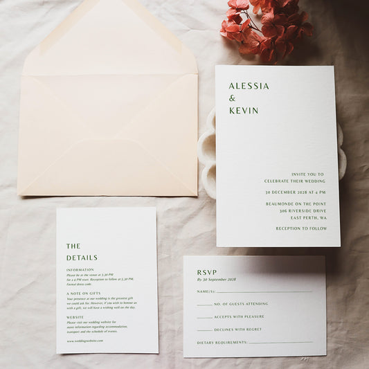 Solace Wedding Invitation Template