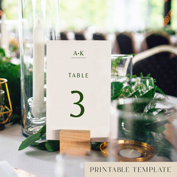 Solace Table Numbers Template