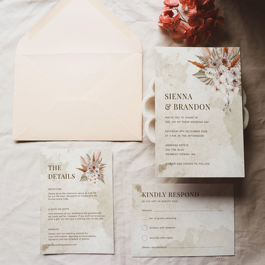 Solana Wedding Invitation Template