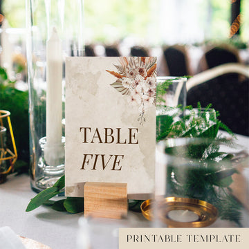 Solana Table Numbers Template