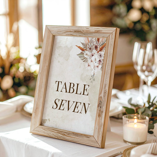 Solana Table Numbers Template