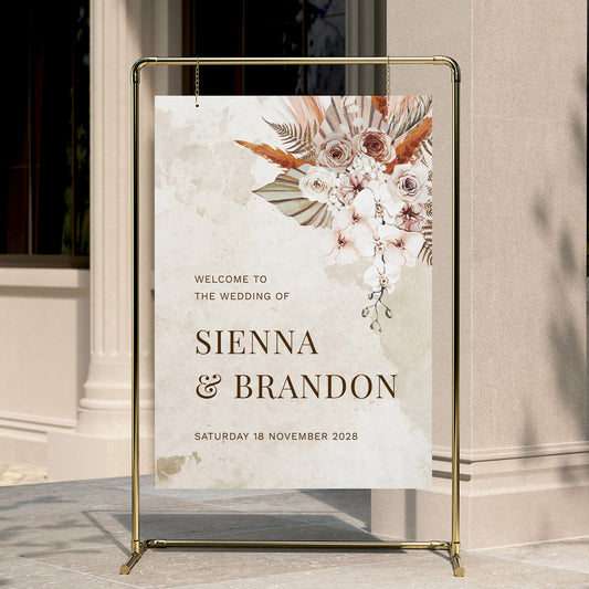 Solana Wedding Welcome Sign Template