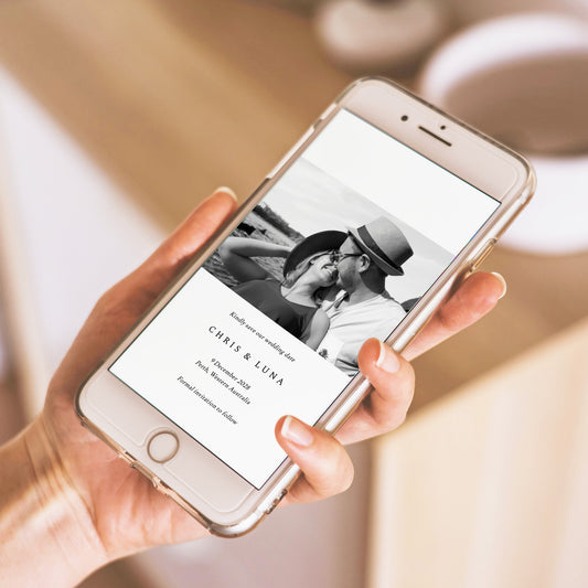 Temperance Digital Save The Date Template