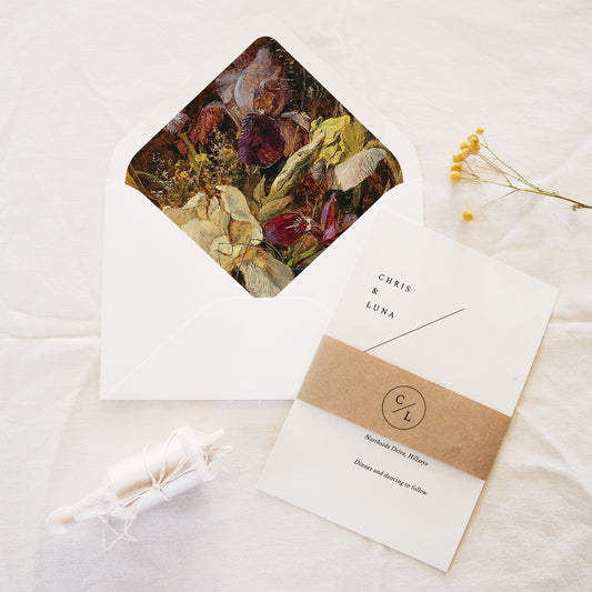 Temperance Invitation Belly Band Template