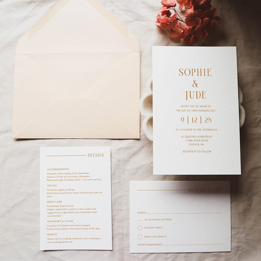 Terra Wedding Invitation Template