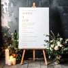 Terra Wedding Order of Events Sign Template
