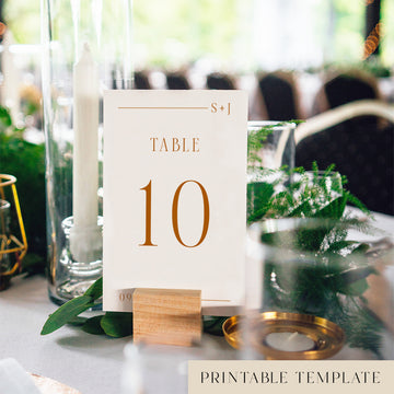 Terra Table Numbers Template
