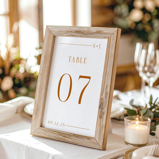 Terra Table Numbers Template