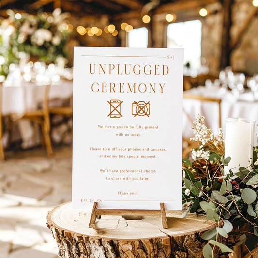 Terra Unplugged Ceremony Sign Template