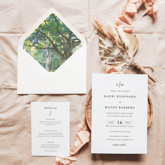 The Bodmer Oak Printable Envelope Liners