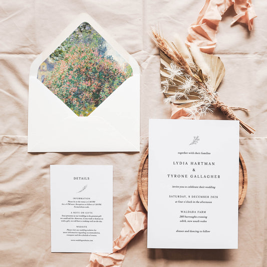 The Parc Monceau Printable Envelope Liners