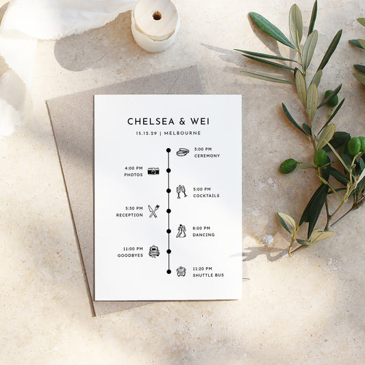 Wedding Invitation Timeline Template