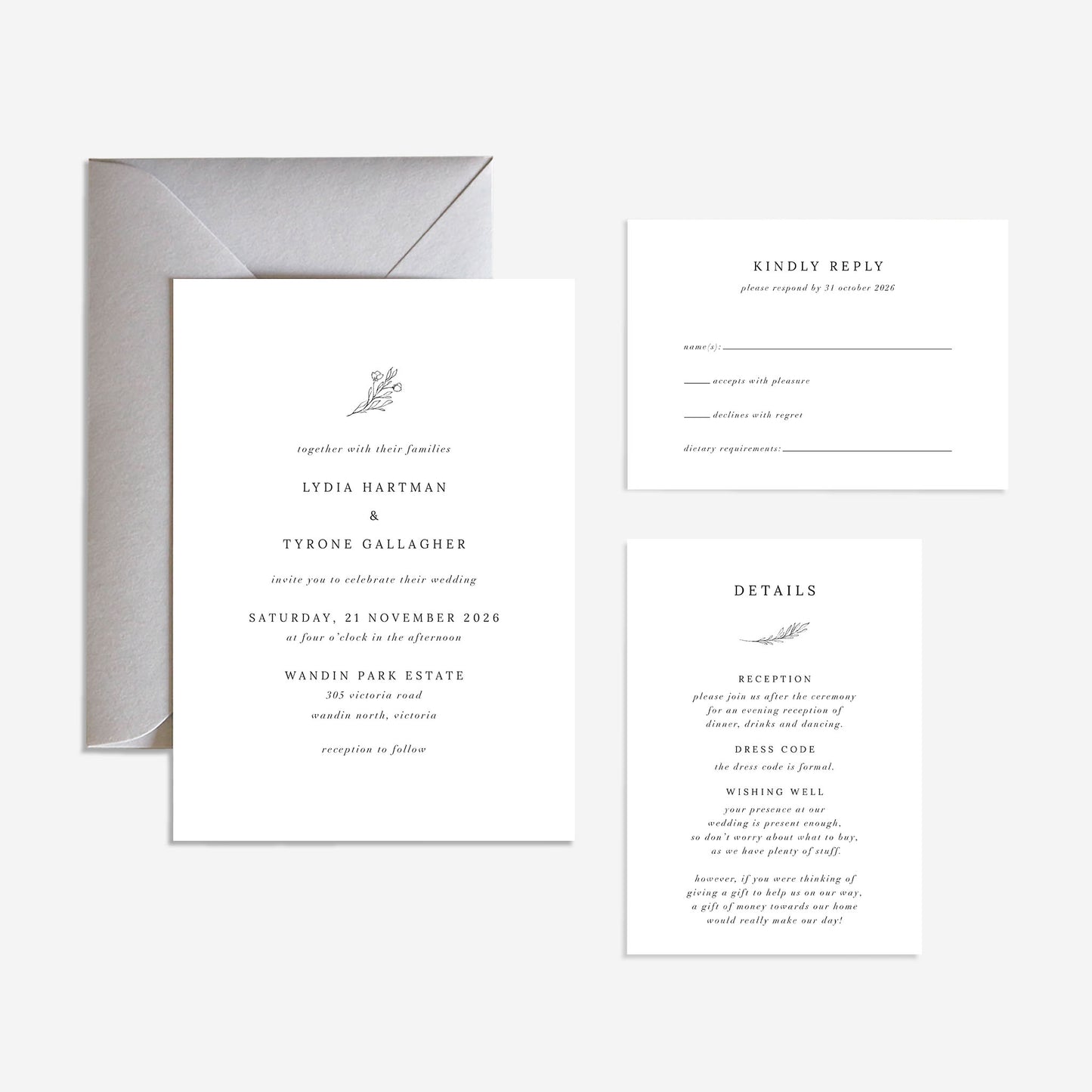 Aspen Wedding Invitation