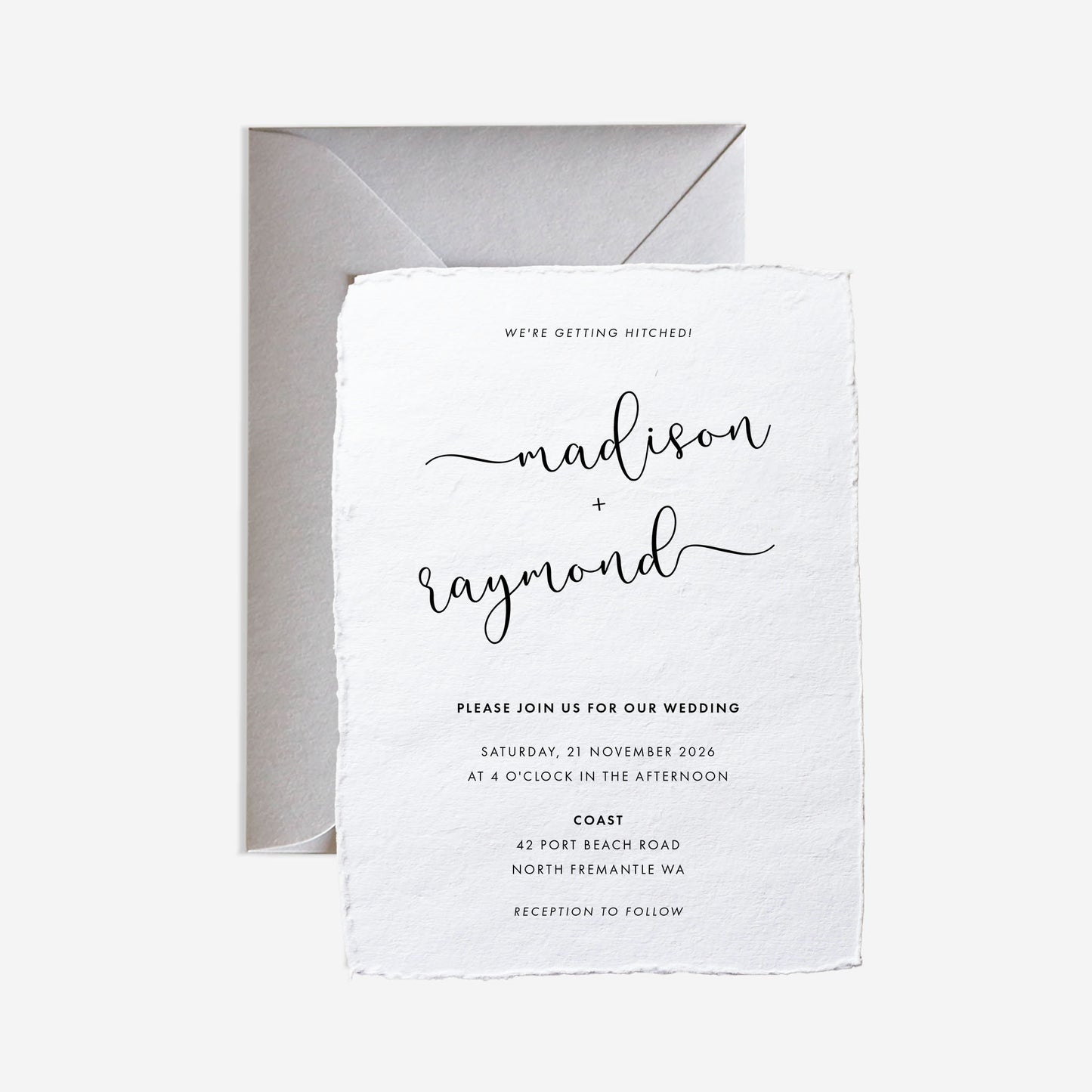 Coast Wedding Invitation