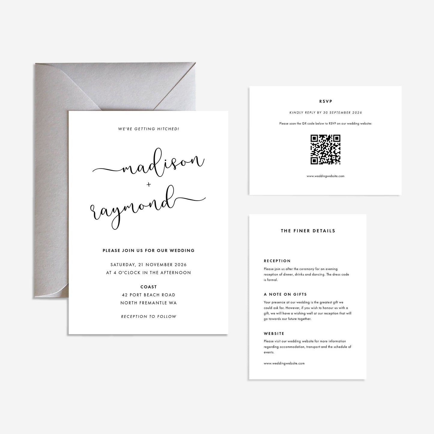Coast Wedding Invitation