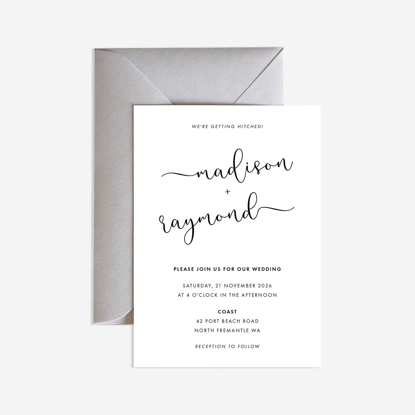 Coast Wedding Invitation