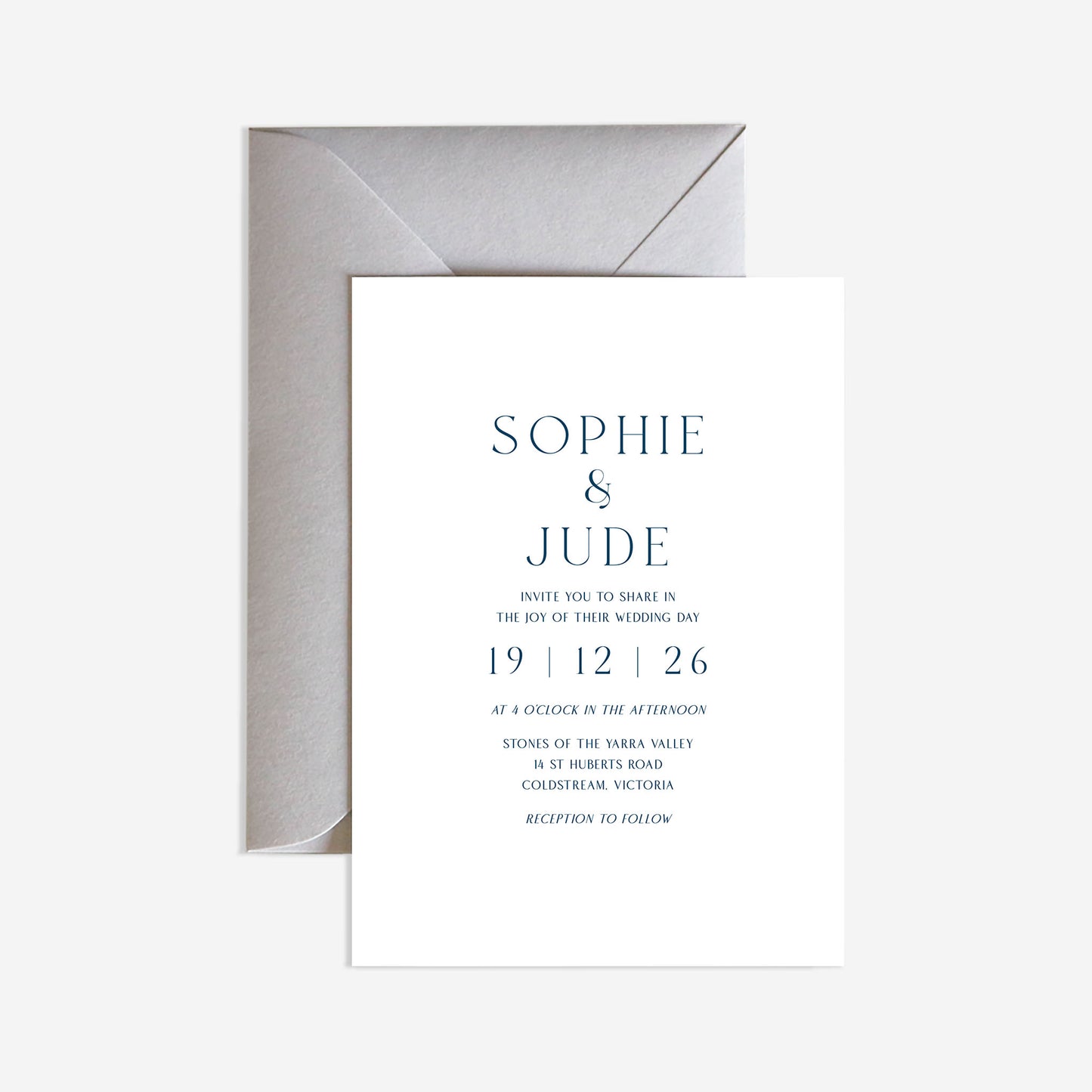 Delphine Wedding Invitation