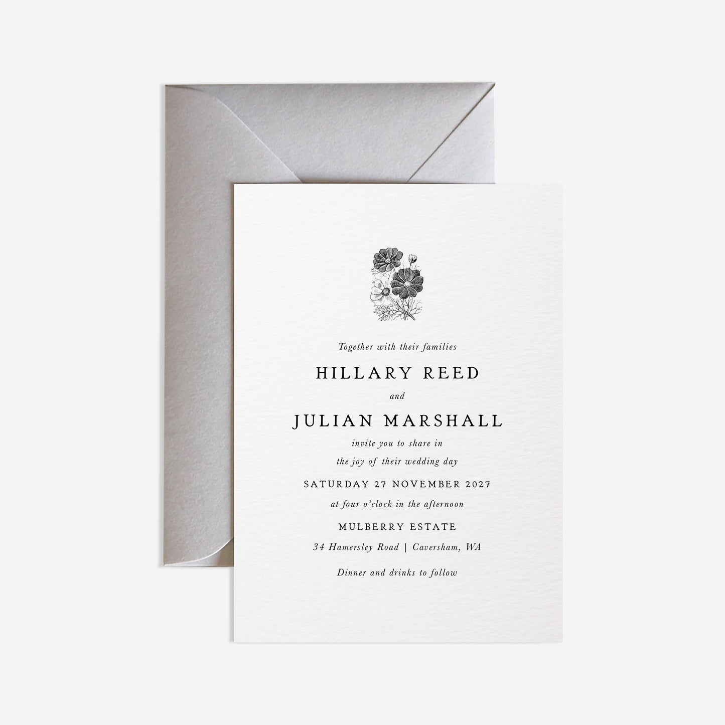 Hepburn Wedding Invitation