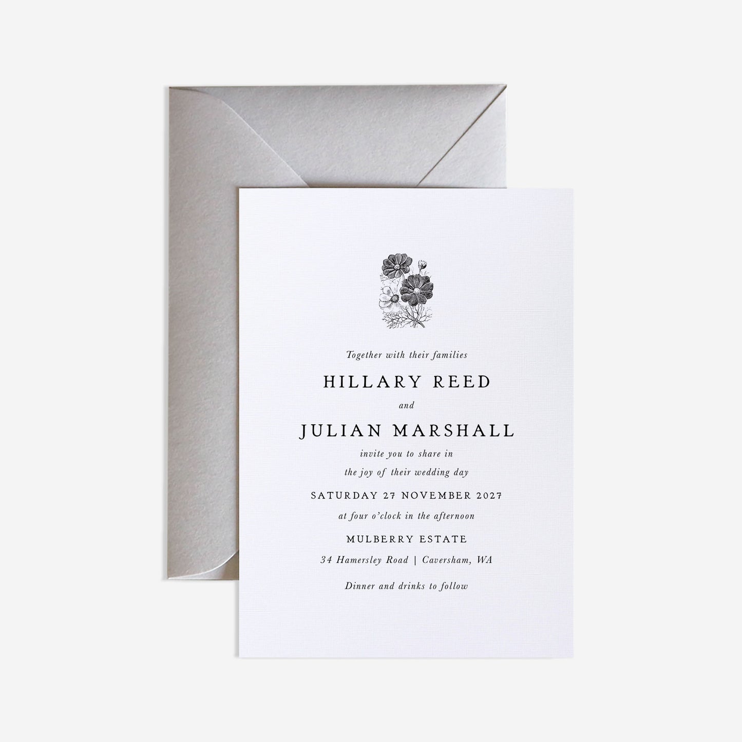 Hepburn Wedding Invitation