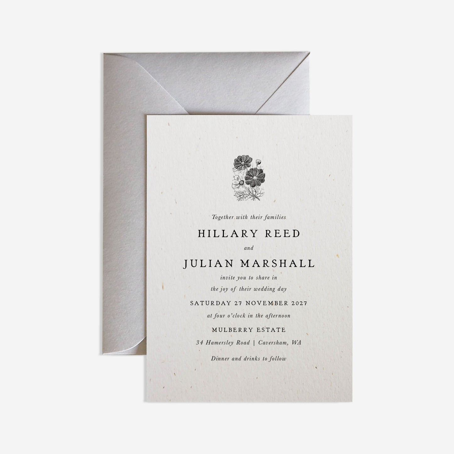 Hepburn Wedding Invitation