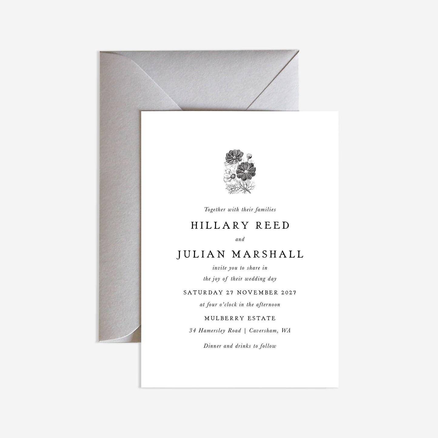 Hepburn Wedding Invitation