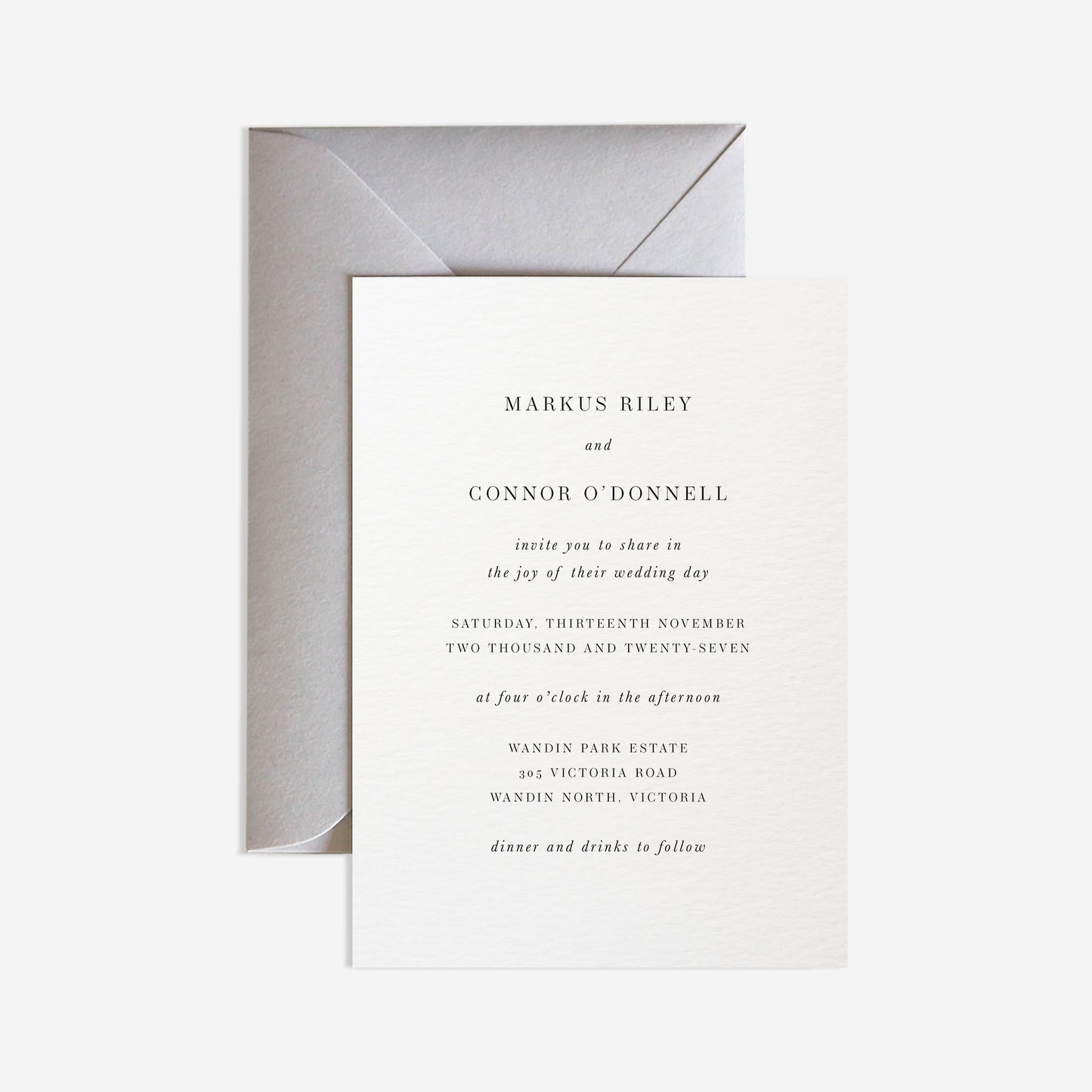 Mauritius Wedding Invitation
