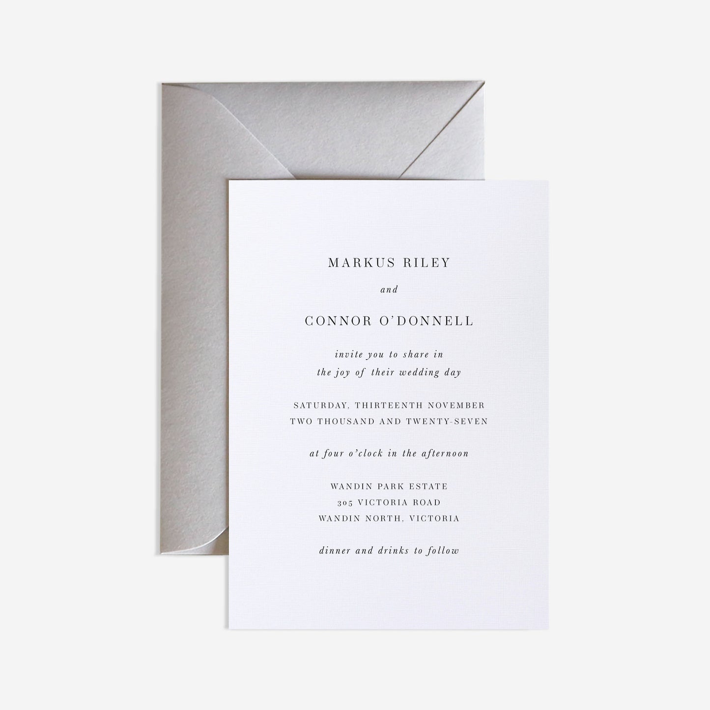 Mauritius Wedding Invitation