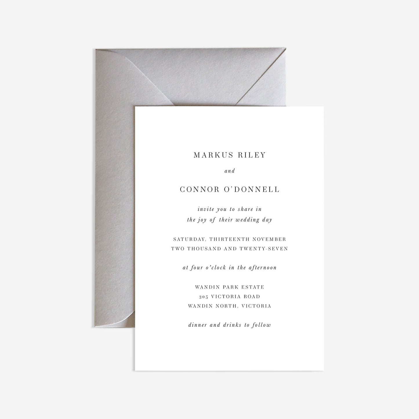 Mauritius Wedding Invitation