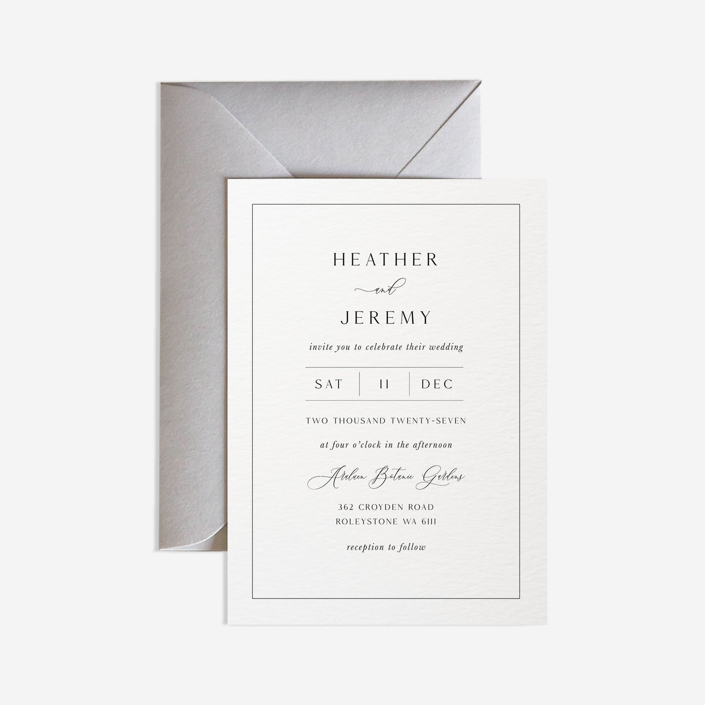 Mayfair Wedding Invitation