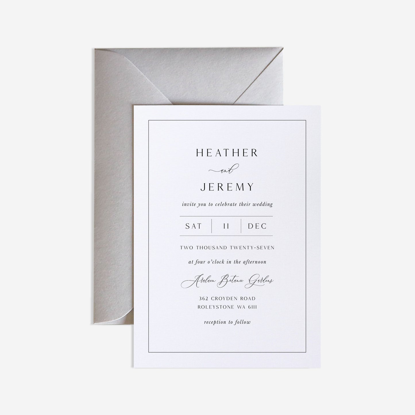 Mayfair Wedding Invitation