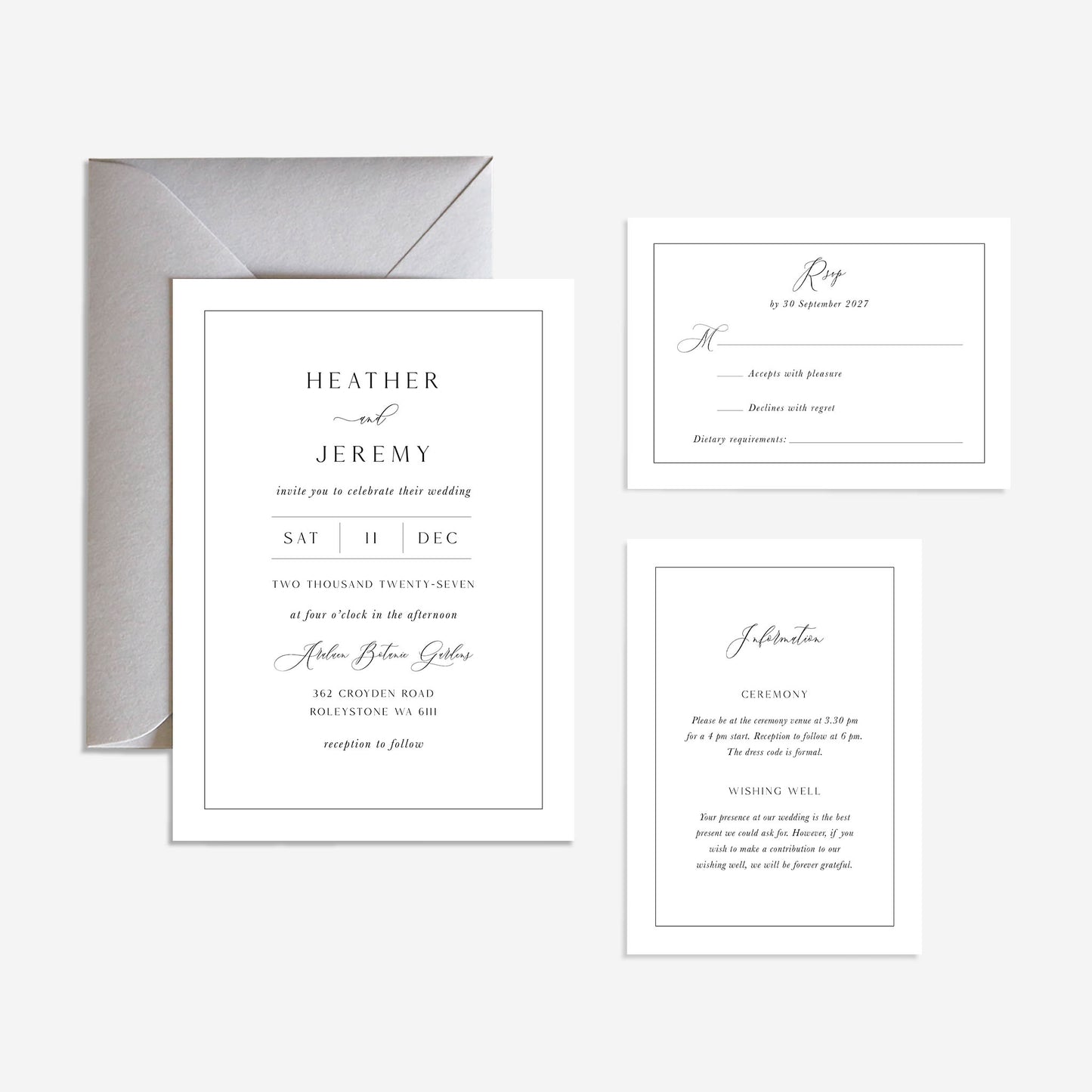 Mayfair Wedding Invitation