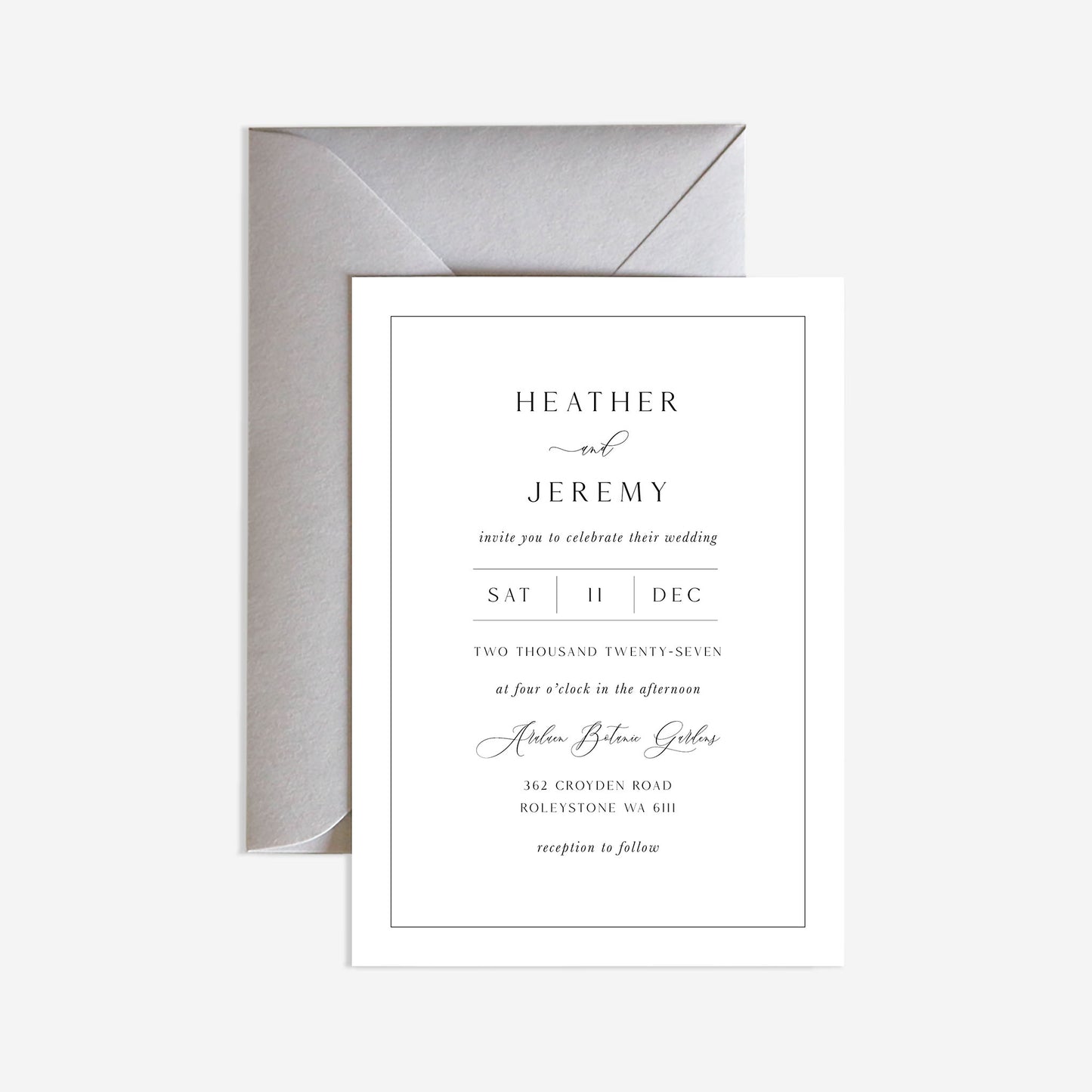 Mayfair Wedding Invitation