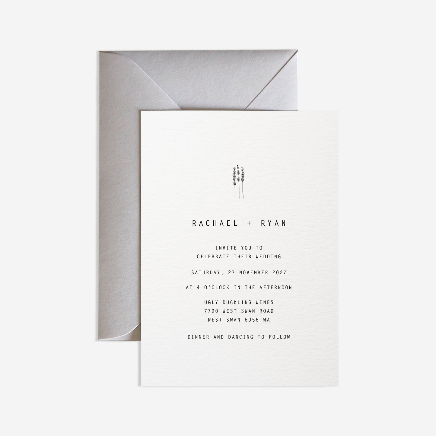 Mosman Wedding Invitation