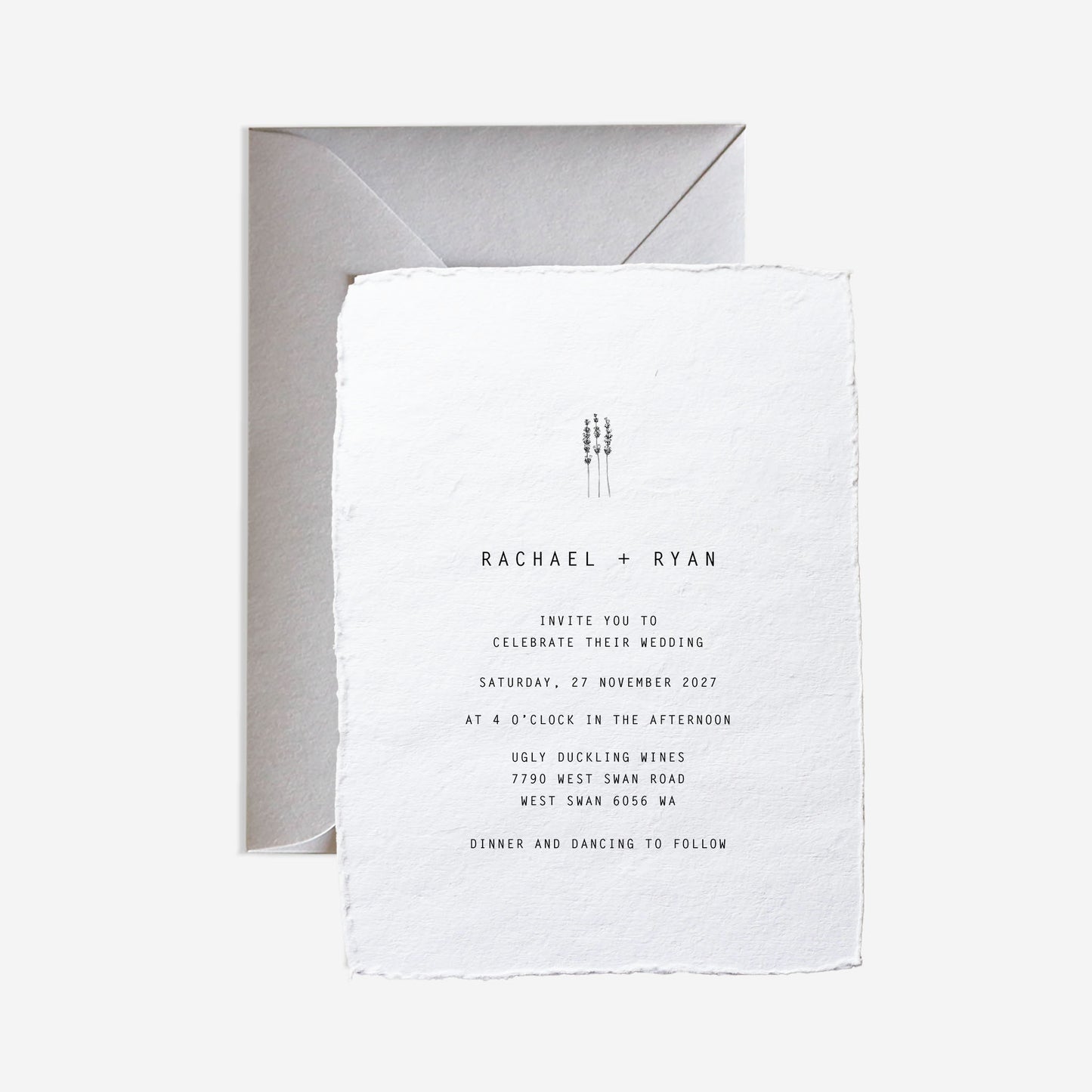 Mosman Wedding Invitation