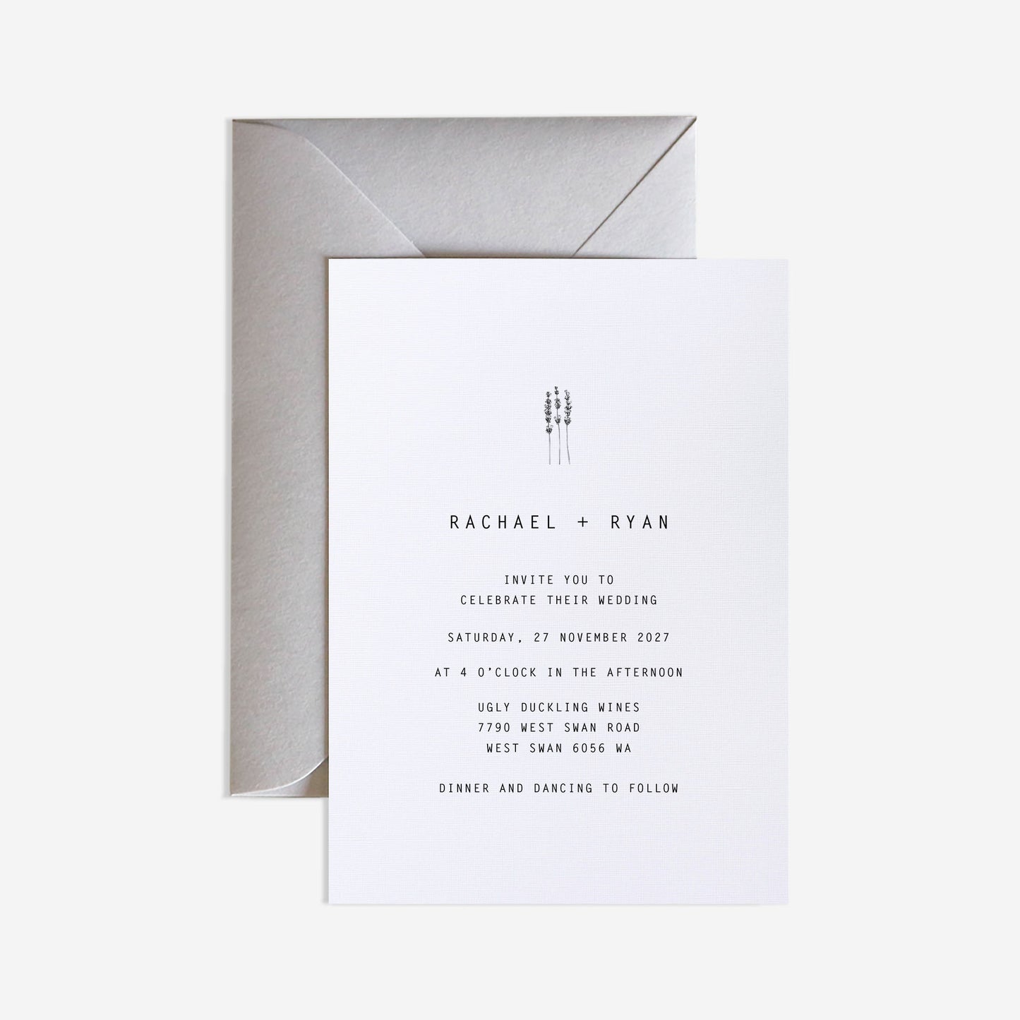 Mosman Wedding Invitation