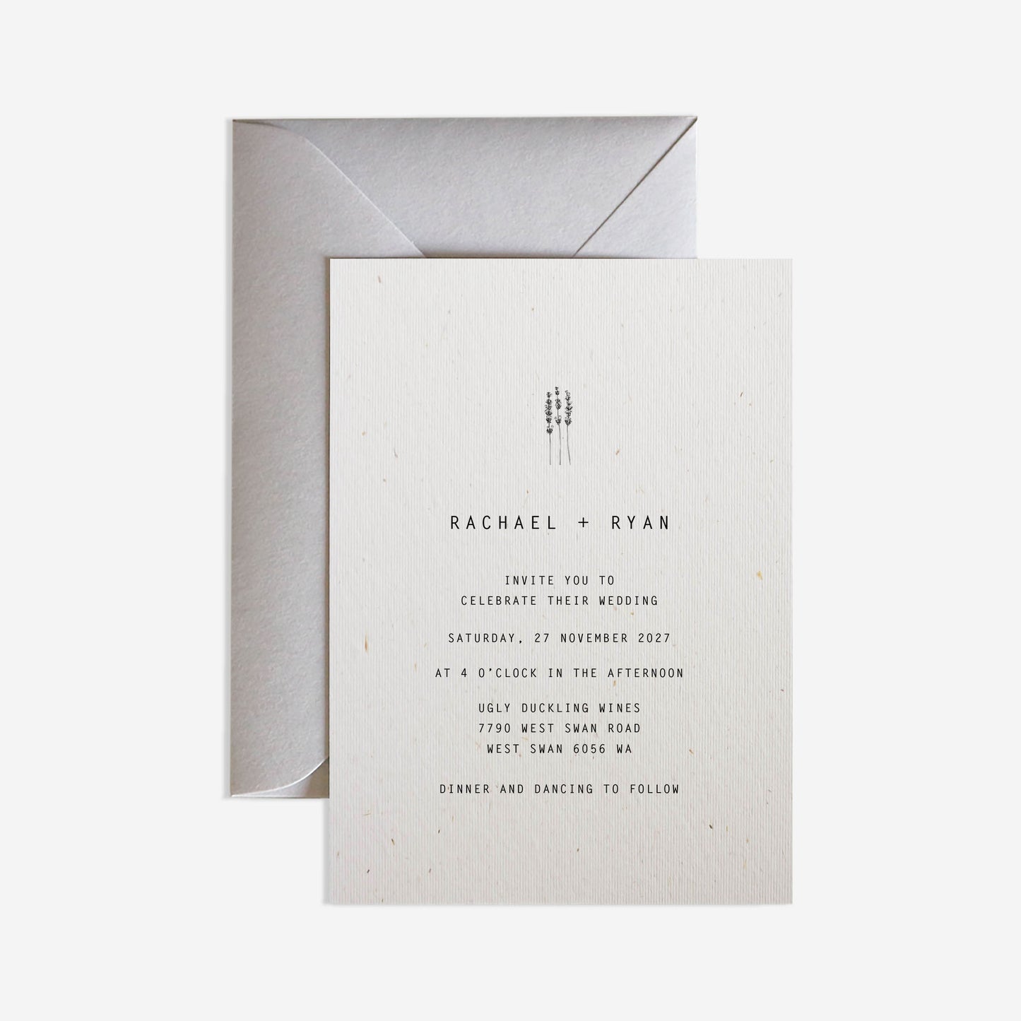 Mosman Wedding Invitation