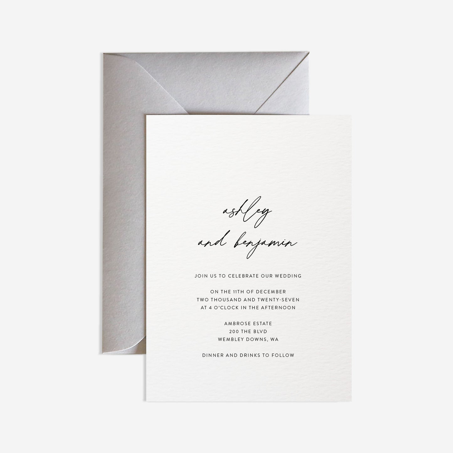 Salt Wedding Invitation