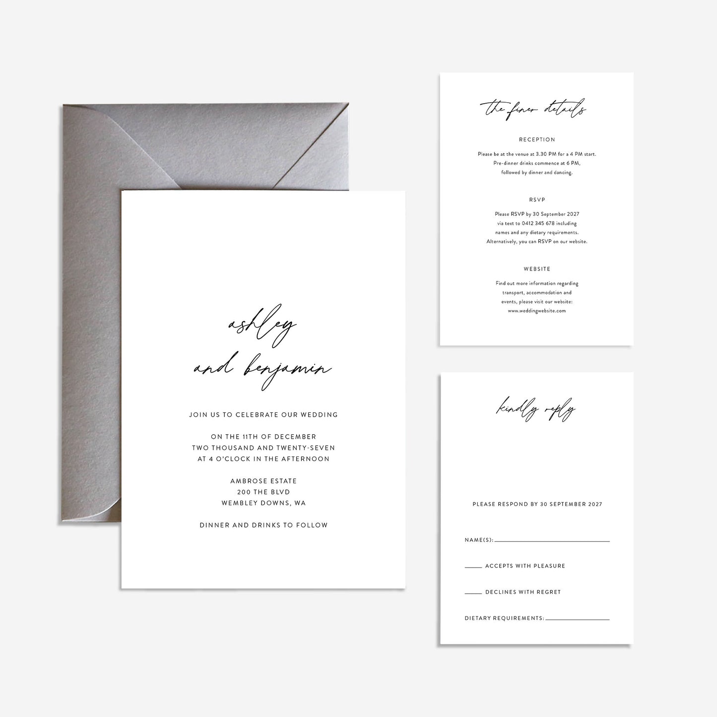 Salt Wedding Invitation