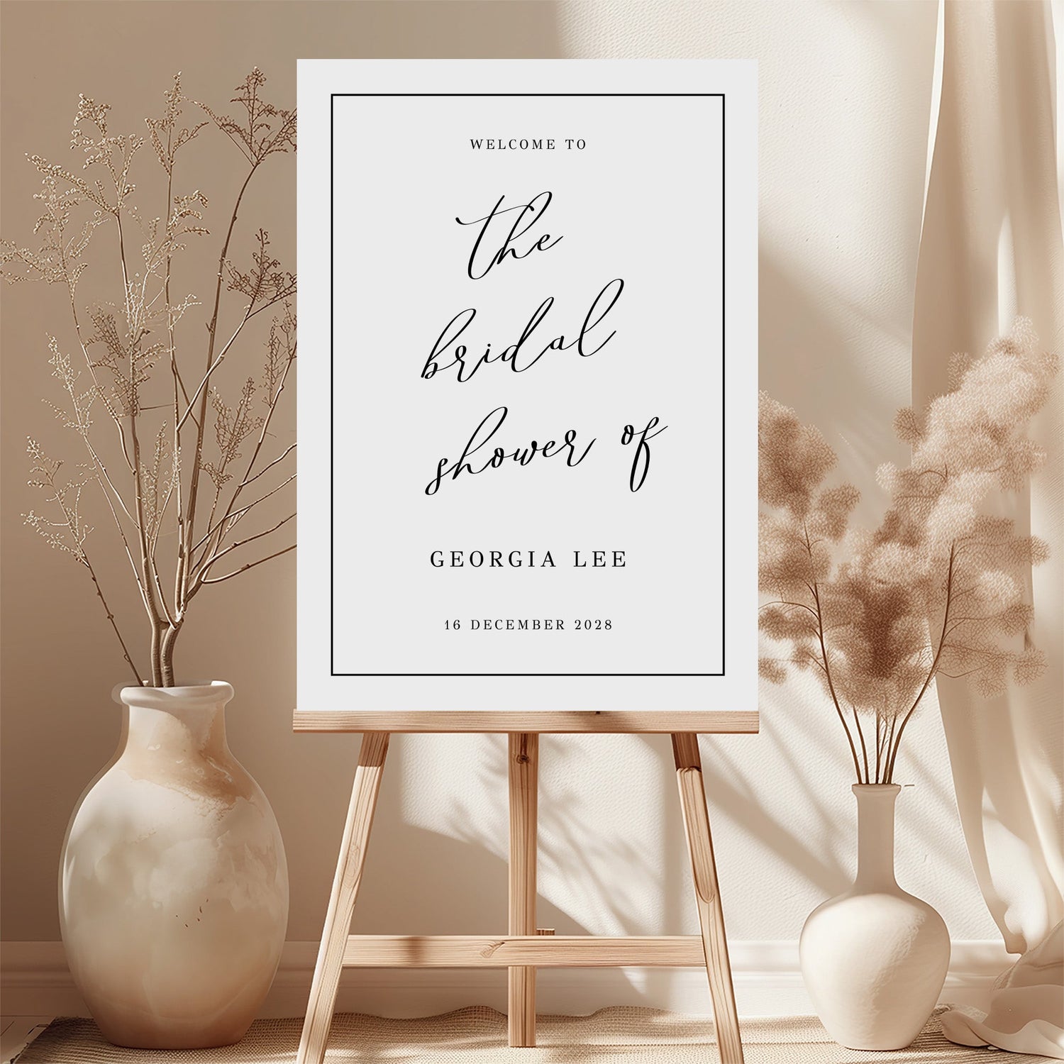 Bridal Shower Welcome Sign Templates
