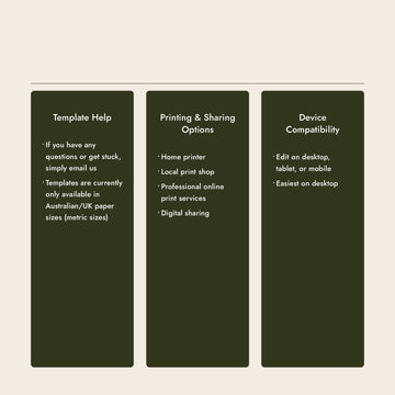 Additional FAQs section addressing assistance and printing advice from The Hello Bureau Australia.