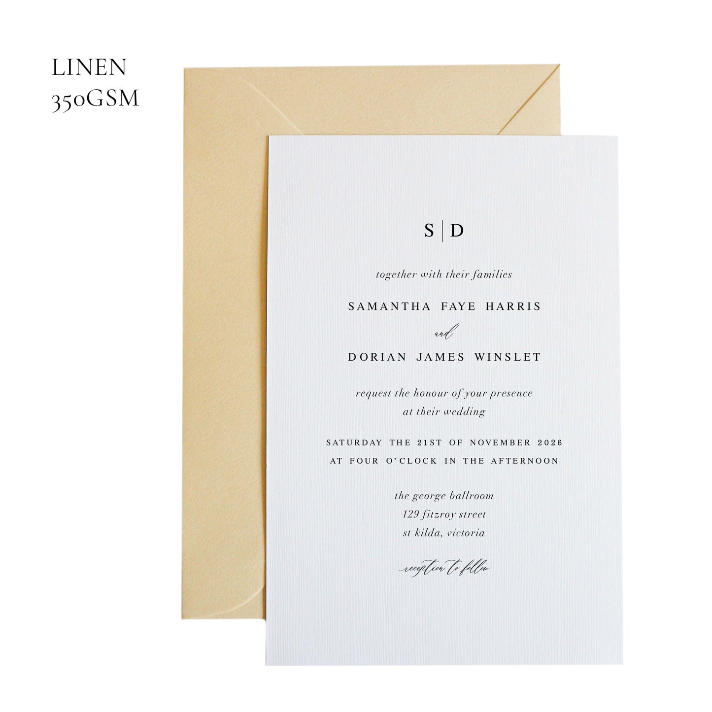Langham | Elegant Wedding Invitation