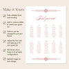 Arden 10-Table Wedding Seating Chart Template (US)